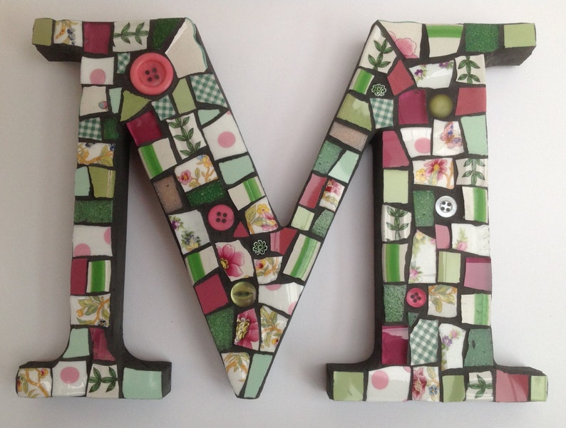 Large Mosaic Letter Etsy UK