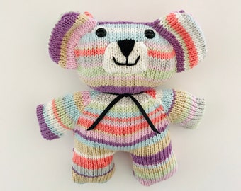 Peluche ourson couleurs pastel