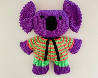 Peluche koala tricolore en coton