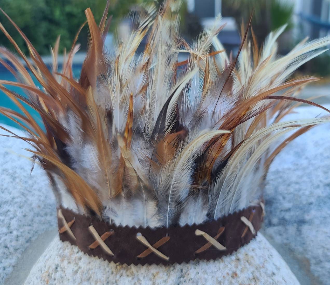 Oriana Feather Crown Tribal Crown Feather Headband - Etsy