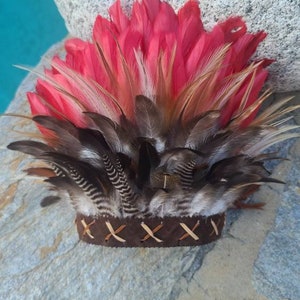 Navya Feather Crown - tribal crown, feather headband, headpiece, festivals, hair accessories
