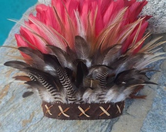 Navya Feather Crown - tribal crown, feather headband, headpiece, festivals, hair accessories