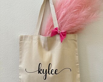 Ocean Personalized Tote Bag - custom canvas tote bag, gift for her, wedding tote bag, custom bridesmaid gift tote bag