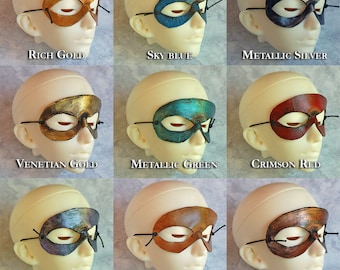 Mini máscara de cuero para carnaval de BJD, elige tu color
