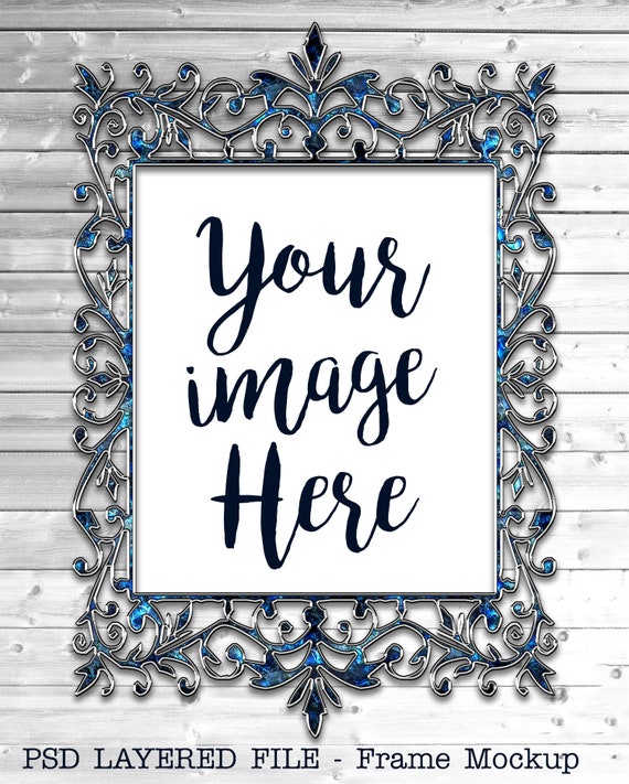 Free Product Mockup Picture Frame With Background Layered