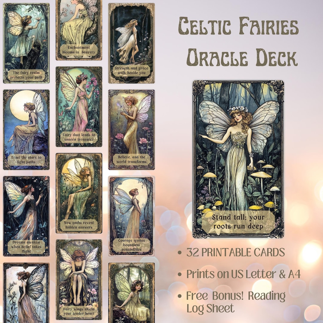 Celtic Fairies Oracle Deck Printable Divination Cards JPG Files tarot celtic-fairies-oracle-deck-printable-divination-cards-jpg-files-tarot
