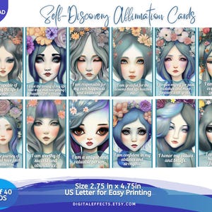 Cartas de autodescubrimiento, baraja de oráculo, cartas del oráculo de la Princesa Azul, grimorio y trabajo con las sombras, adivinación, wicca, registro de lectura gratuito