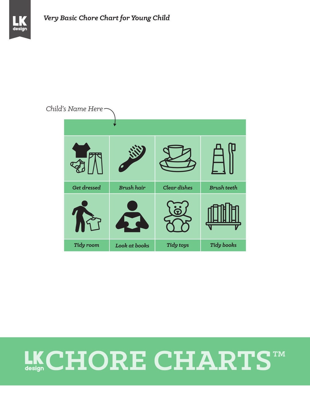 Very Basic Chore Chart For Young Child Etsy very-basic-chore-chart-for-young-child-etsy