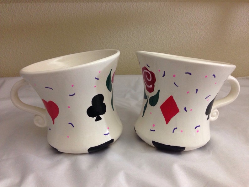 Hand Painted Tea Pot Set Mad Hatter
