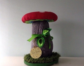 Mushroom Stool, Toadstool Seat, kids decor, Handcrafted Children's Chair