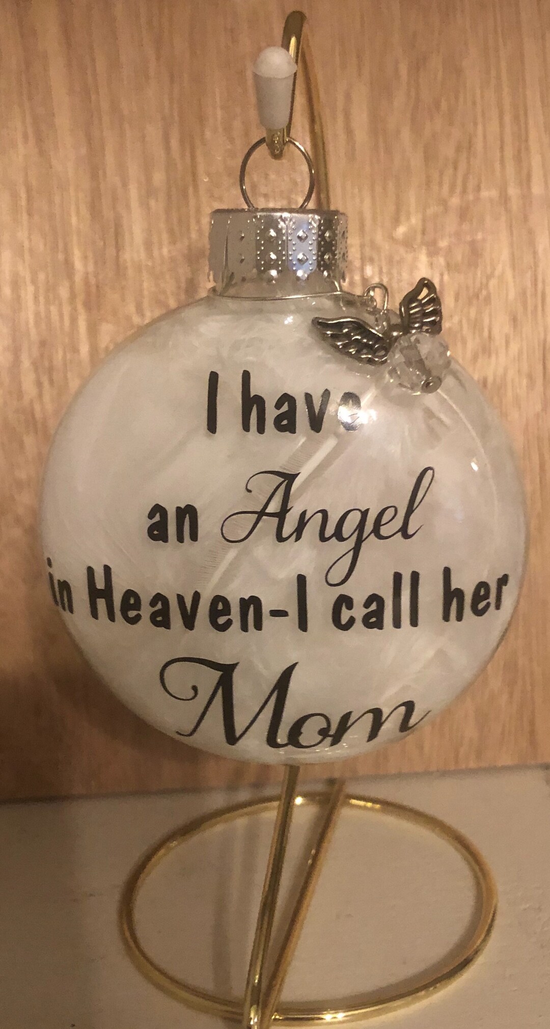 Personalized Angel in Heaven Ornament Great Stocking Stuffer Mom Dad Brother Sister Grandma ...