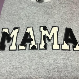 MOM Appliqué T-shirt Personalized with Childrens names. Great for Mothers Day. image 2