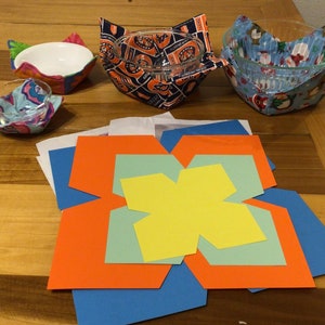 Bowl Cozy Template: Cardstock Sewing Pattern with Instructions