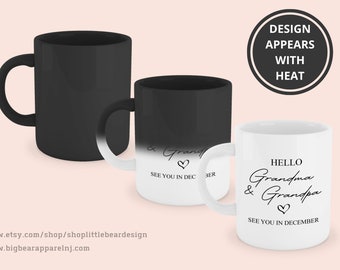 Color Changing Mug | Pregnancy Announcement | Pregnancy Announcement Mug | Magic Mug | Personalized Coffee Mug | Photo Mug