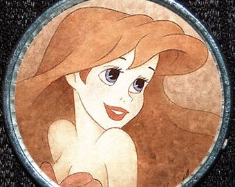 Ariel Little Mermaid Classic Style Silver Disney Pendant Necklace Jewelry
