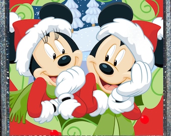 Disney Mickey Minnie Mouse Natale Natale Xmas Head Santa Suit Cappello Argento Pendente Collana Gioielli Scambio di pesce Crociera DCL