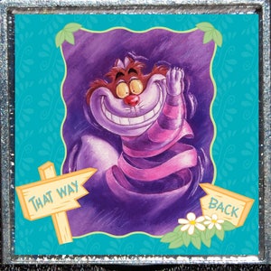 Disney Alice in Wonderland Cheshire Cat Tim Burton Movie Silver Pendant Necklace Jewelry