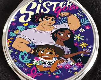 Encanto Isabella Dolores Luisa Mirabel Sisters Abuela Bruno Camilo Antonio Madrigal Family Compact Mirror Disneyland Walt Disney World