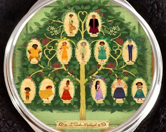 Encanto Isabella Dolores Luisa Mirabel Sisters Abuela Bruno Camilo Antonio Madrigal Family Compact Mirror Disneyland Walt Disney World