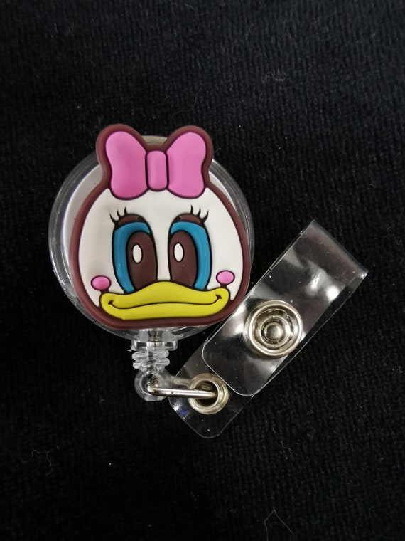 Daisy Duck Cutie Head Badge Reel Holder Retractable Healthcare