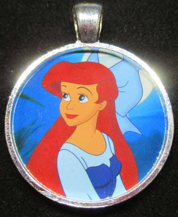 Buy Disney Ariel White Moissanite Diamond Mermaid Heart Pendant Sterling  Silver 16” SJ10410 Free Shipping- Shopneez Jewelry