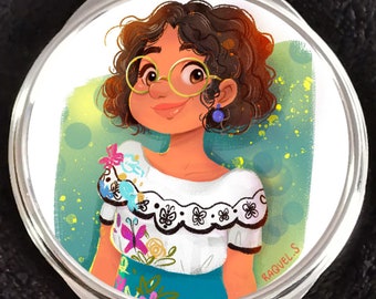 Encanto Isabella Dolores Luisa Mirabel Sisters Abuela Bruno Camilo Antonio Madrigal Family Compact Mirror Disneyland Walt Disney World