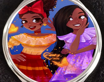 Encanto Isabella Dolores Luisa Mirabel Sisters Cousins Abuela Bruno Madrigal Family Magic House Compact Mirror Disneyland Walt Disney World