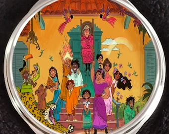Encanto Isabella Dolores Luisa Mirabel Sisters Abuela Bruno Camilo Antonio Madrigal Family Compact Mirror Disneyland Walt Disney World