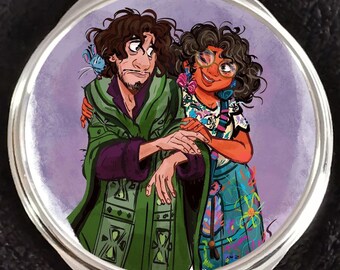 Encanto Isabella Dolores Luisa Mirabel Sisters Abuela Bruno Camilo Antonio Madrigal Family Compact Mirror Disneyland Walt Disney World