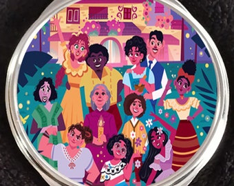 Encanto Isabella Dolores Luisa Mirabel Sisters Abuela Bruno Camilo Antonio Madrigal Family Compact Mirror Disneyland Walt Disney World
