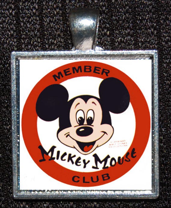 Disney Mickey Mouse Club Logo Disneyana Silver Disneyland WDW Walt