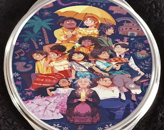 Encanto Isabella Dolores Luisa Mirabel Sisters Abuela Bruno Camilo Antonio Madrigal Family Compact Mirror Disneyland Walt Disney World