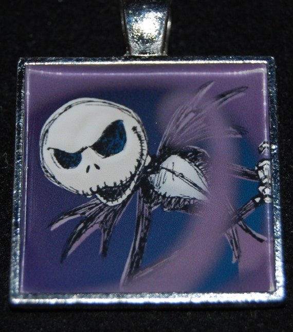 Jack Skellington Moon MULTIPLE STYLES Silver Pendant Necklace