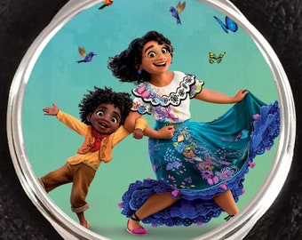Encanto Isabella Dolores Luisa Mirabel Sisters Abuela Bruno Camilo Antonio Madrigal Family Compact Mirror Disneyland Walt Disney World