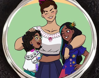 Encanto Isabella Dolores Luisa Mirabel Sisters Abuela Bruno Camilo Antonio Madrigal Family Compact Mirror Disneyland Walt Disney World