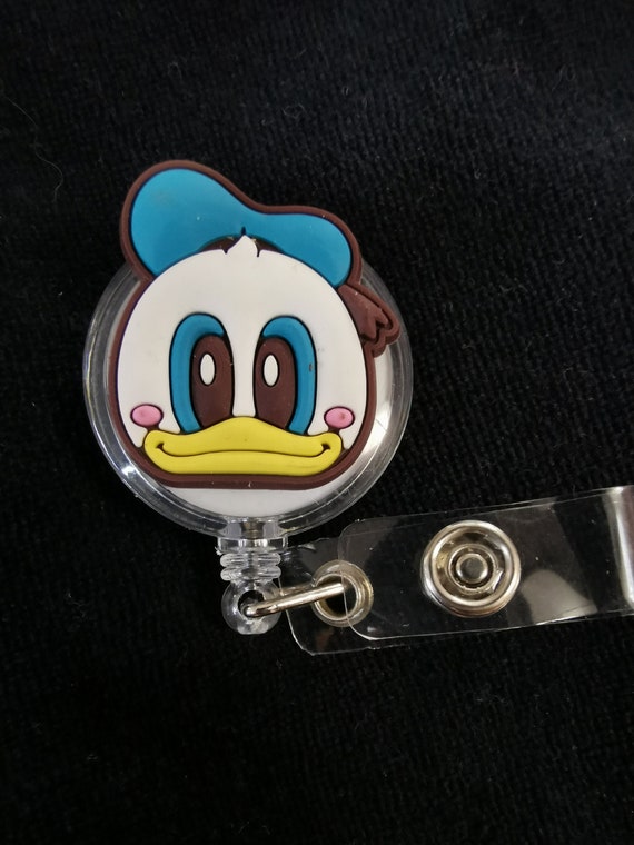 Donald Duck Head Cutie Badge Reel Holder Retractable Healthcare