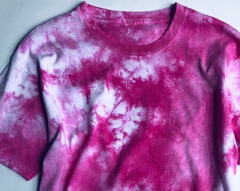 Pink Tie Dye Tshirt - Mens Pink Tie Dye Tee - Pink Psychedelic Summer Festival clothing Hipster Boho Fashion Mens Tshirts - Gift for him
