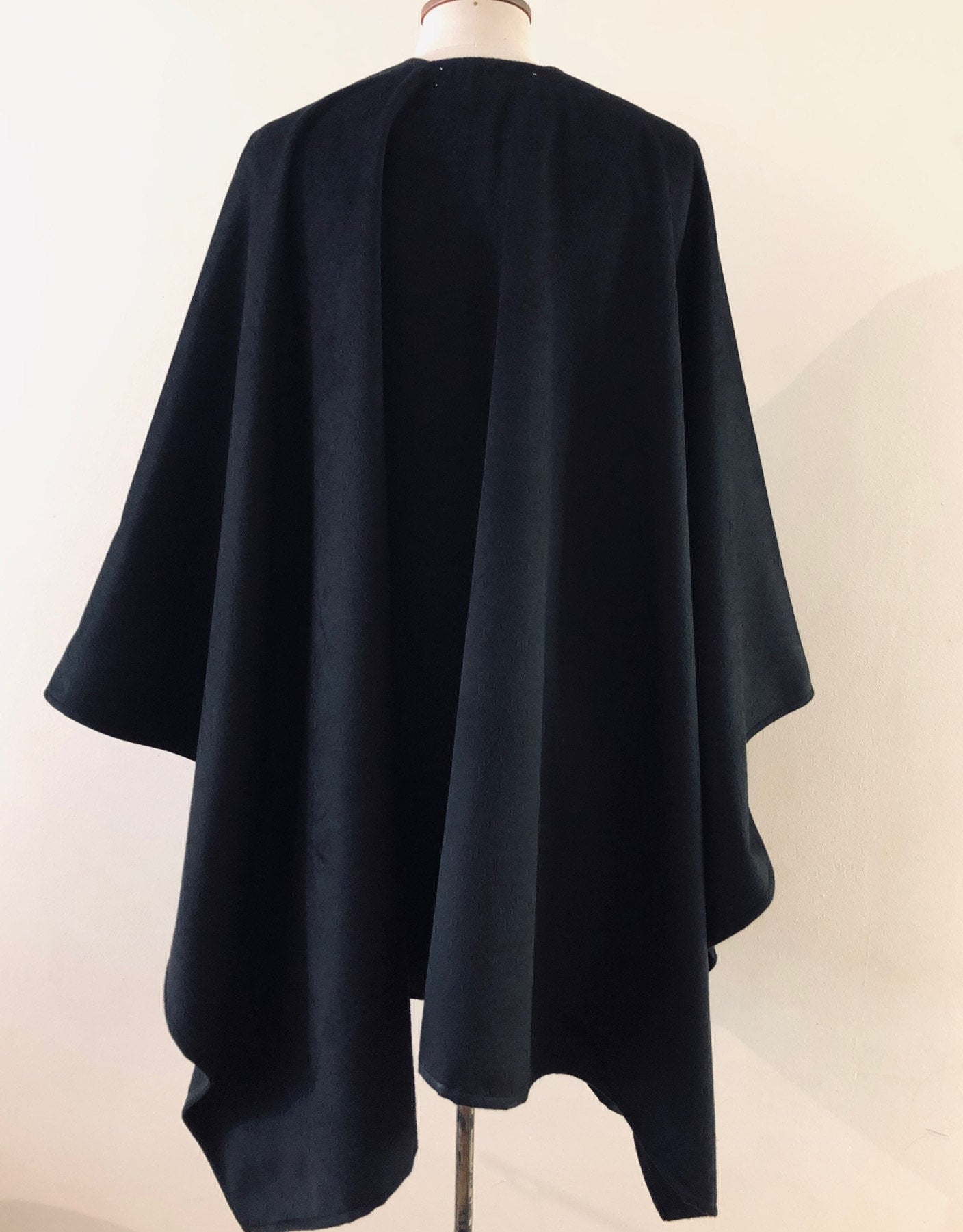 Black Wool Cape Plus Size Mens Capes Oversized Winter | Etsy UK