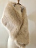 Champagne Faux Fur Shrug - Bridal Fox Fur Stole- Pink Champagne Fur Collar - Luxury Faux Fur Bridal Cape Shrug - gift for her - Handmade UK 