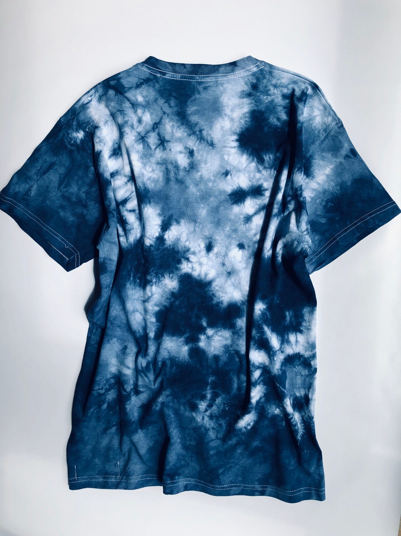 Blue Tie Dye Tshirt Psychedelic Indigo Tie Dye Unisex - Etsy UK