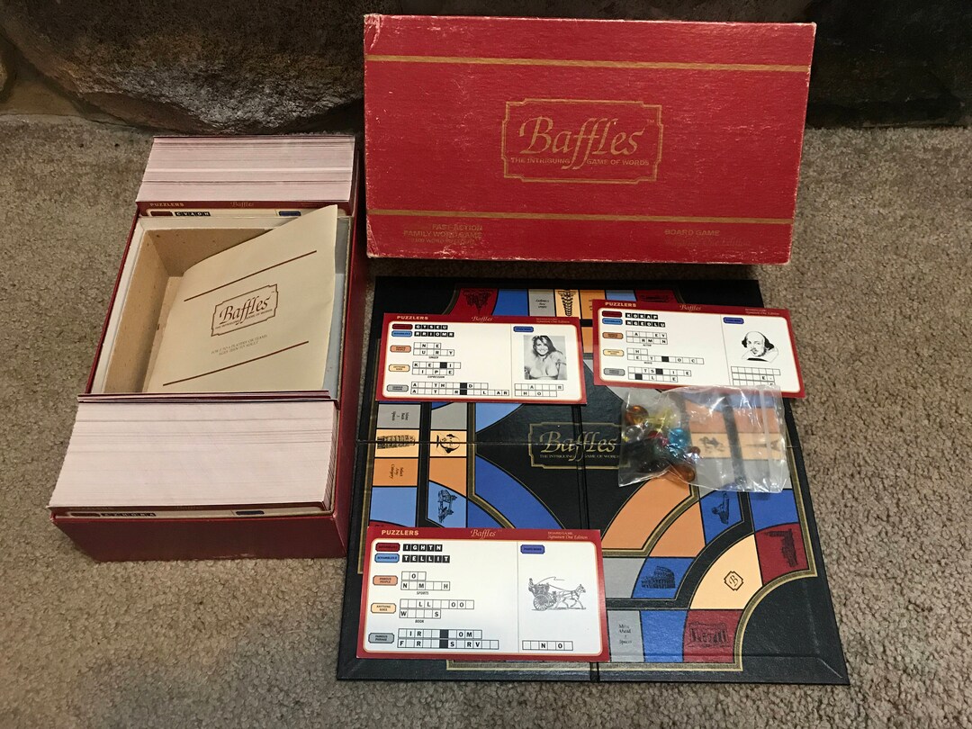 Baffles Vintage Board Game Parker Brothers 1985 Etsy