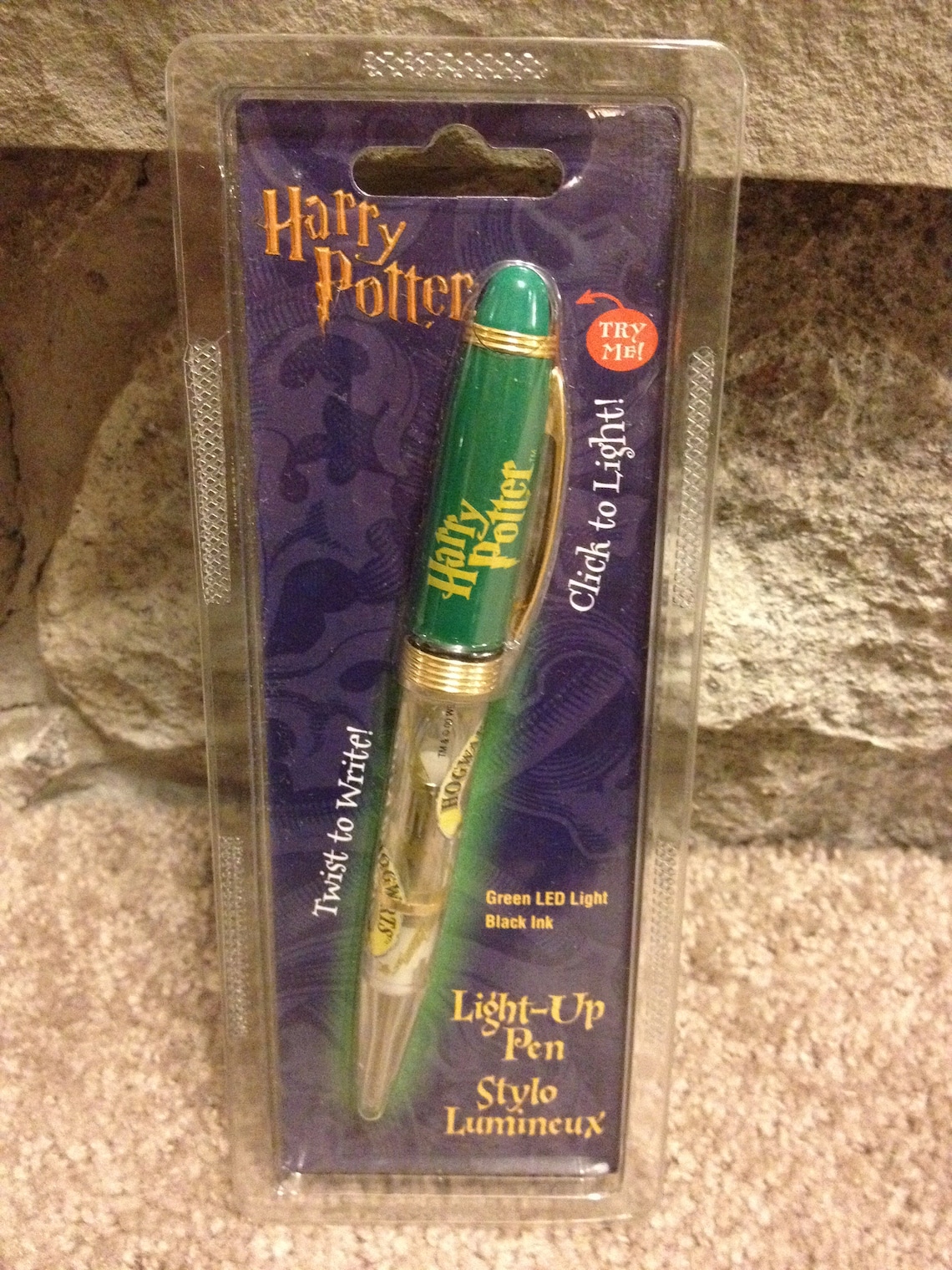Hallmark Harry Potter Light Up Green Pen New in Packaging Etsy