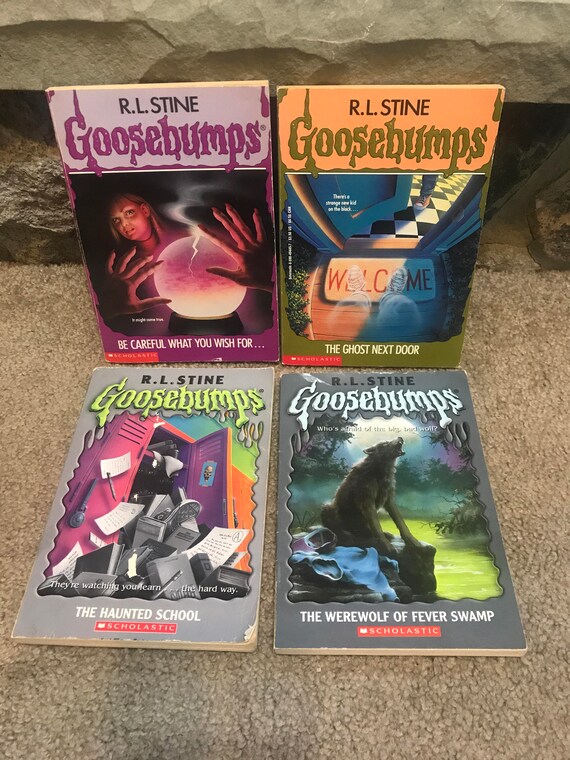Lot Of 4 R L Stine Goosebumps Books 1990s
