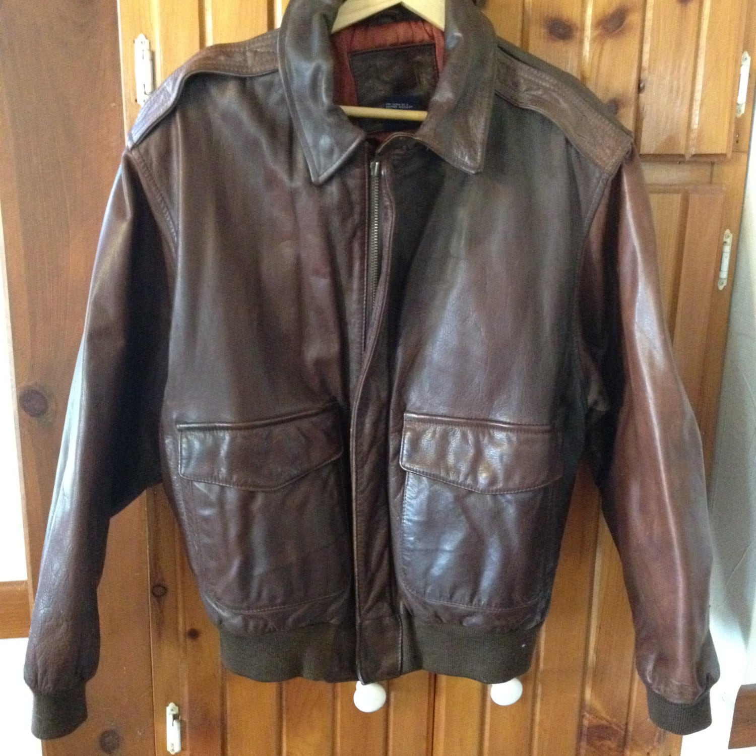 Vintage GAP Mens Leather Jacket Etsy Canada