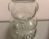 Vintage Kraft Peanut Butter Glass BEAR JAR 1980s