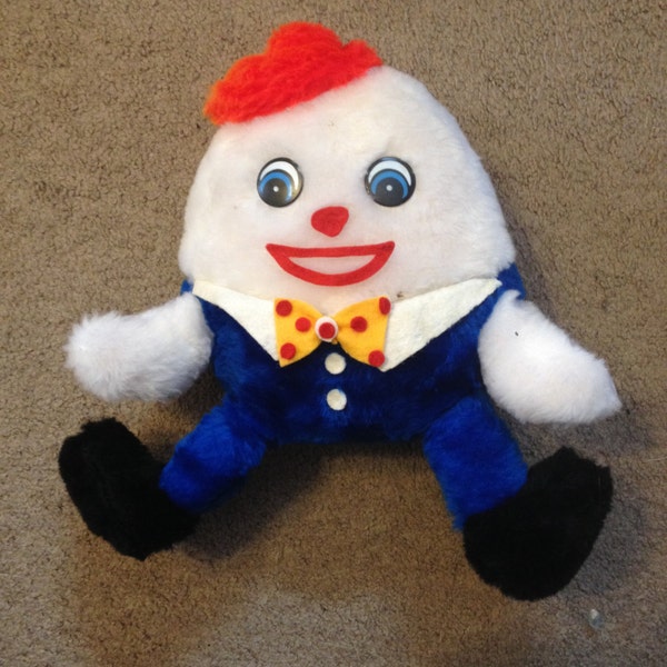 Vintage HUMPTY DUMPTY Potato Chip Mascot Plush Stuffed Animal