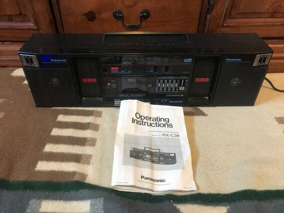 Vintage Panasonic RX-C38 Boom Box XBS 