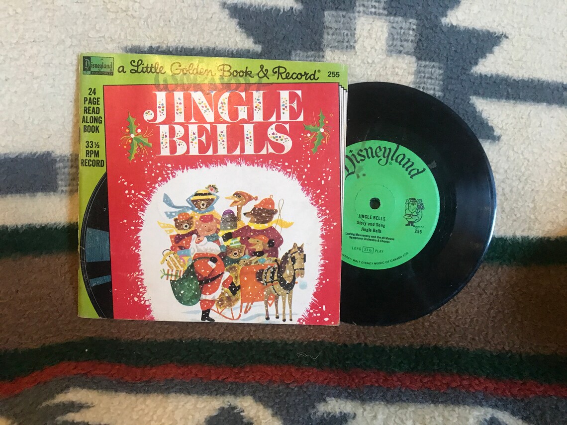 Jingle Bells Little Golden Book Walt Disney 33 1/3 Book and Etsy