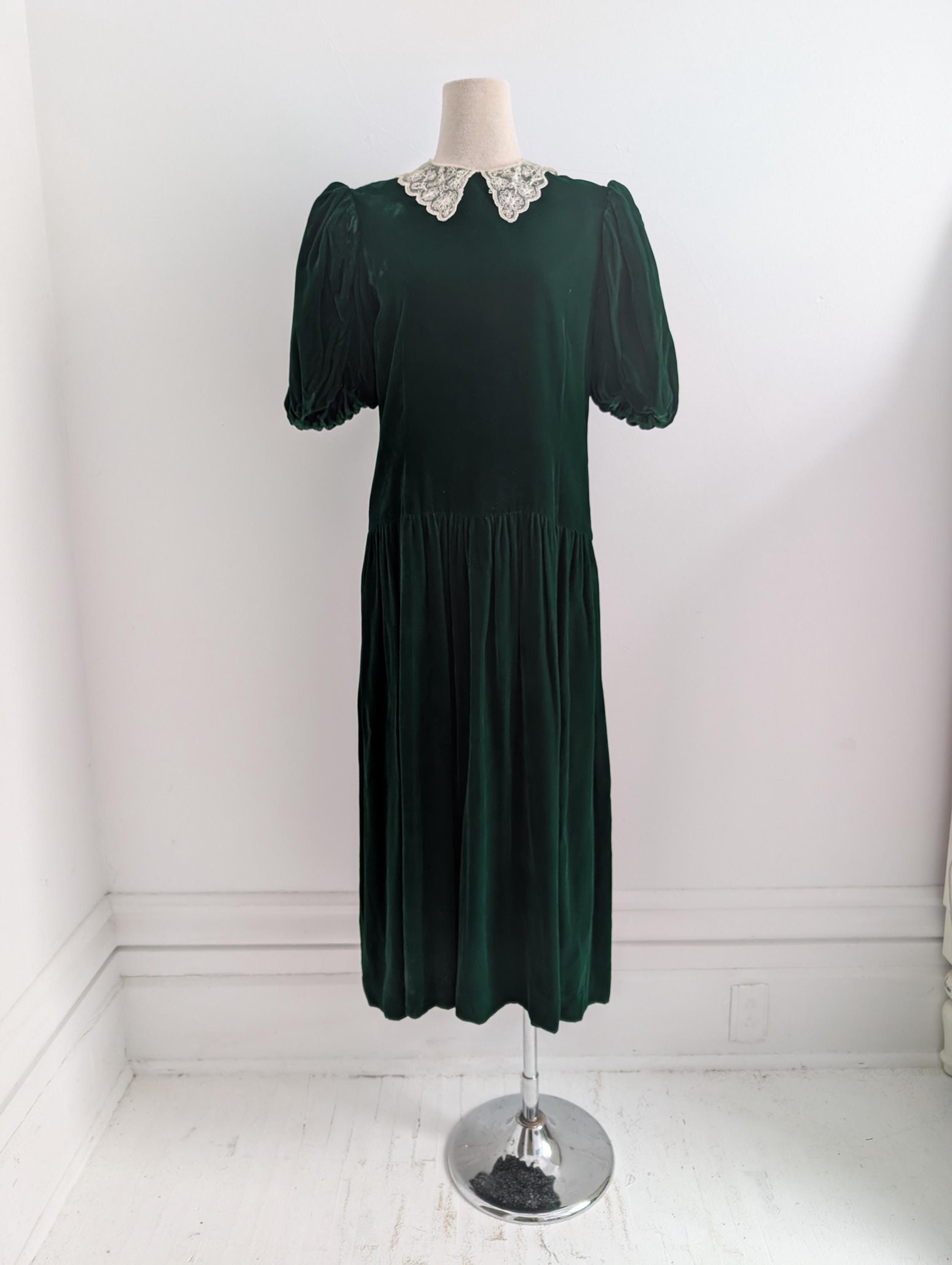 green amish dress AMISHA