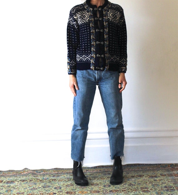 Vintage Fair Isle Sweater/Norwegian Sweater/Wool S